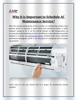 Why It is Important to Schedule AC Maintenance Service