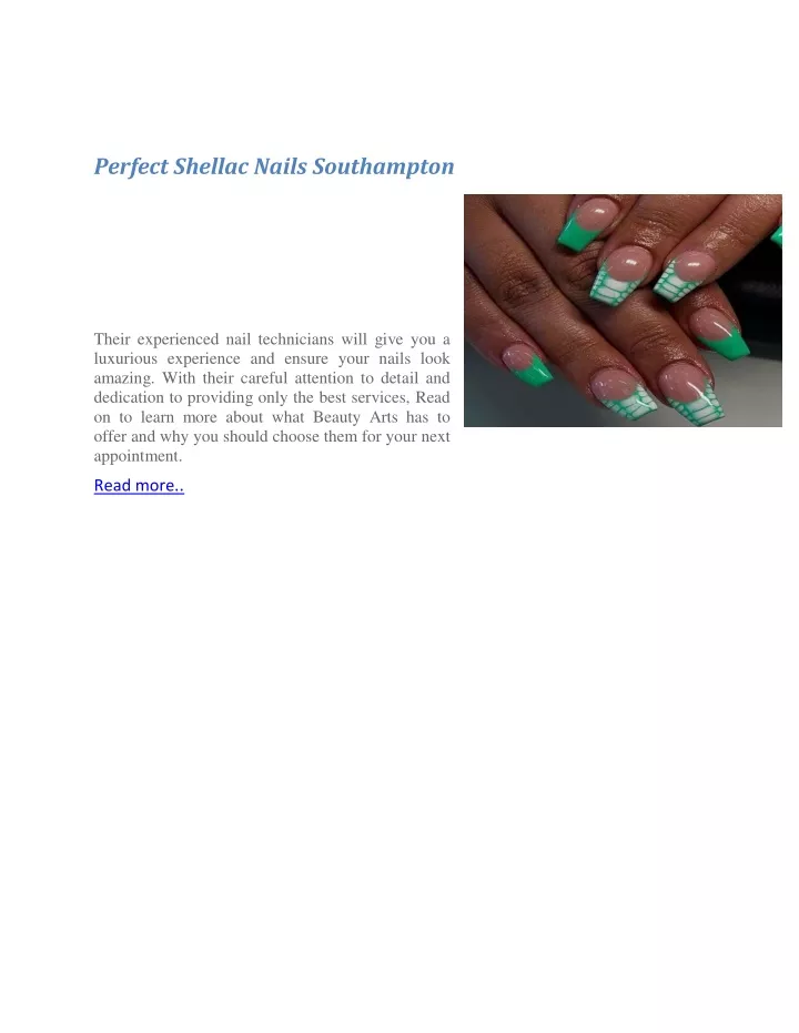 perfect shellac nails southampton