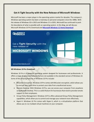 get a tight security with the new release
