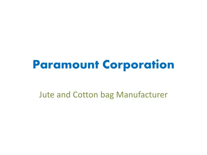 paramount corporation