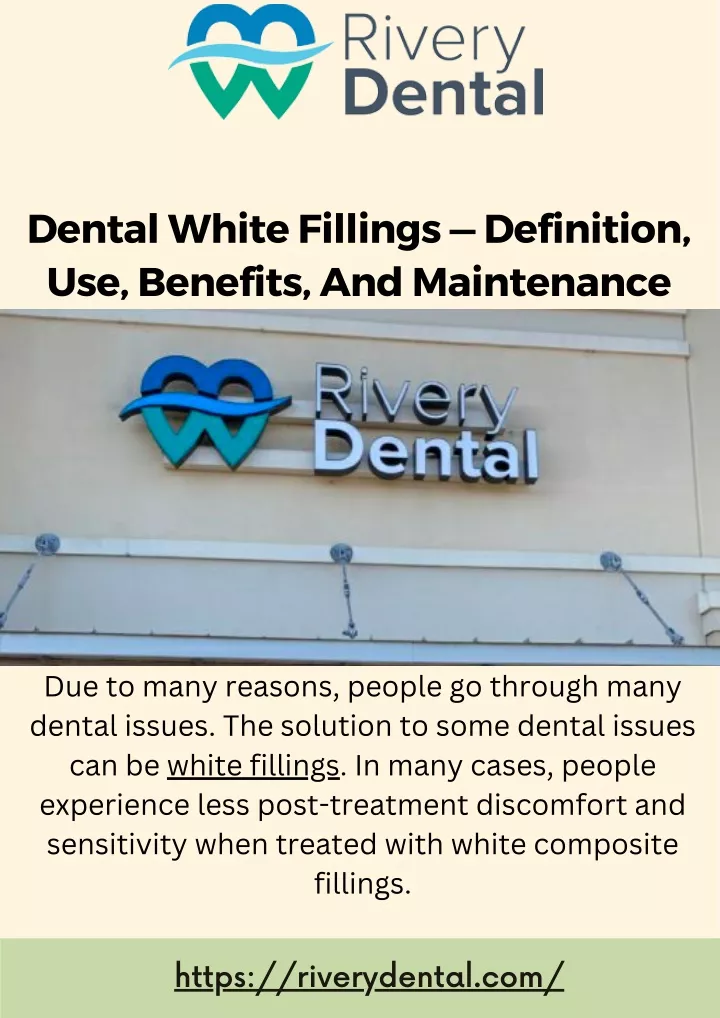 dental white fillings definition use benefits