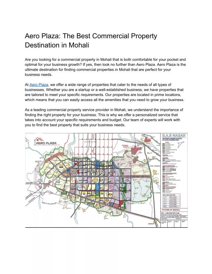 aero plaza the best commercial property