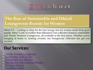 The Rise of Sustainable and Ethical Loungewear Brands for Women