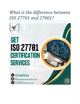 what is the difference between iso 27701 and 27001