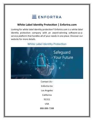 white label identity protection enfortra com