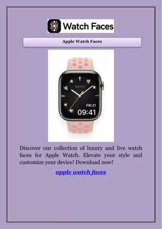 apple watch faces