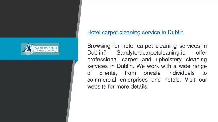 hotel carpet cleaning service in dublin browsing