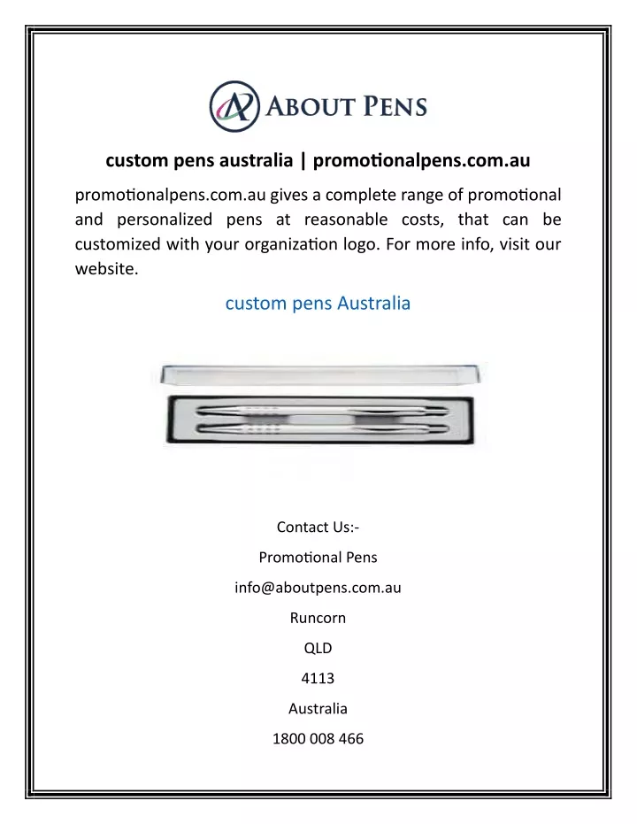 custom pens australia promotionalpens com au