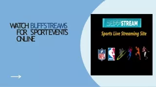 Watch Buffstreams For Sport Events Streams