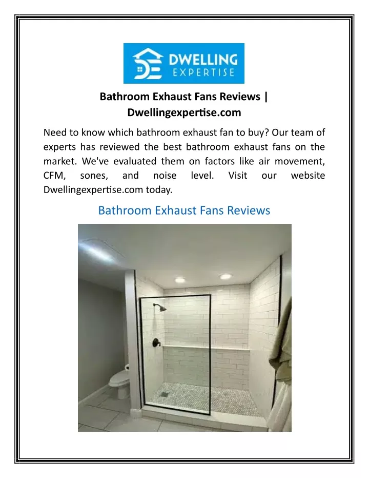 bathroom exhaust fans reviews dwellingexpertise