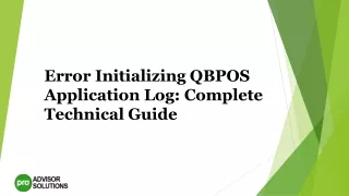 error initializing qbpos application log complete