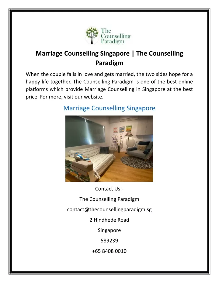 marriage counselling singapore the counselling