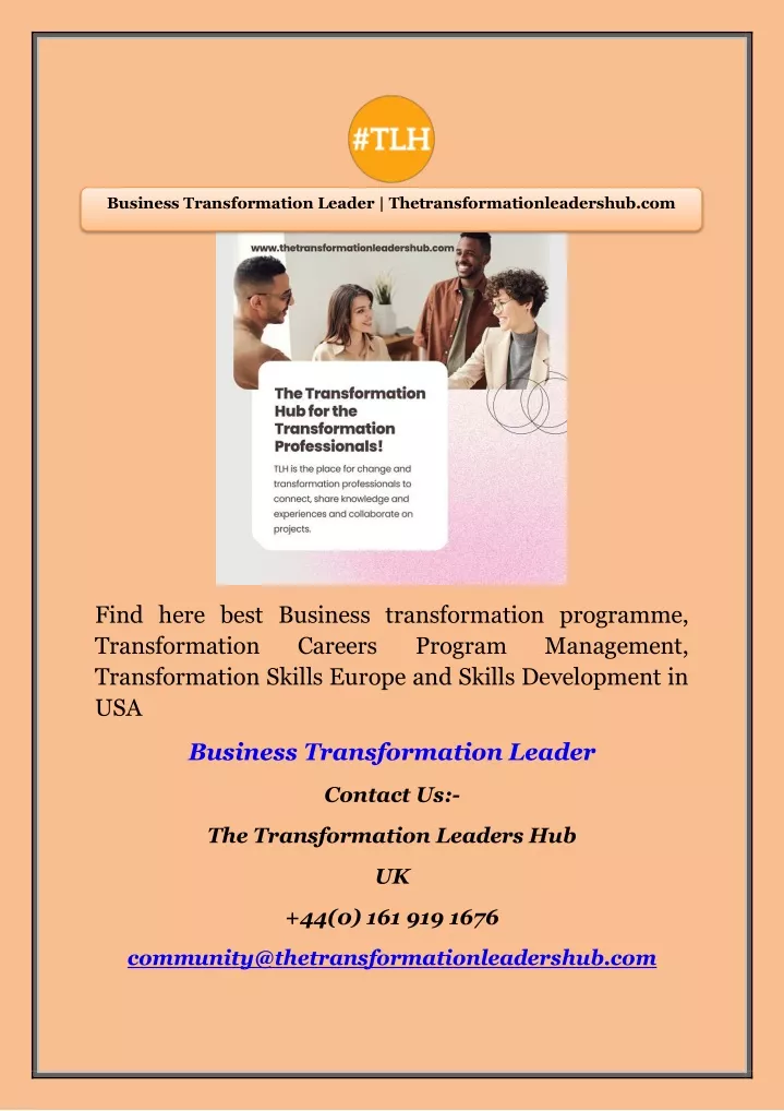 business transformation leader