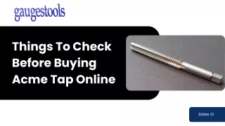 Acme Taps: Things To Check Before Buying