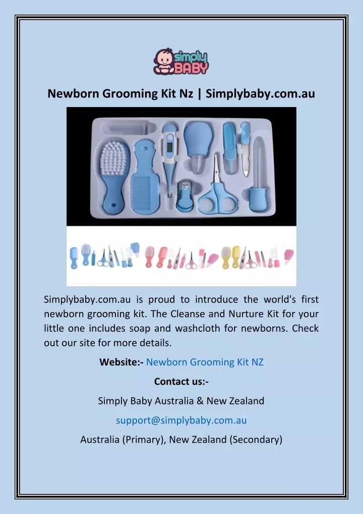 newborn grooming kit nz simplybaby com au