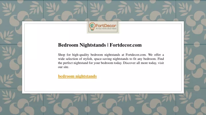 bedroom nightstands fortdecor com shop for high