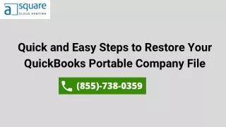 Back in Business: Restoring Your QuickBooks Portable Company File in Minutes