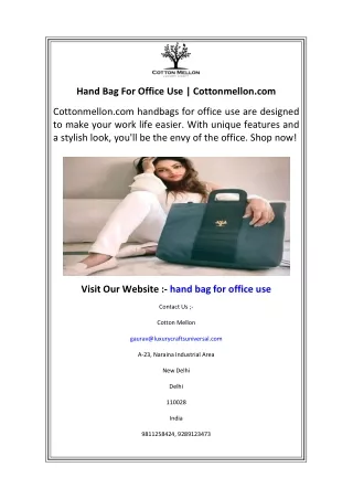hand bag for office use cottonmellon com