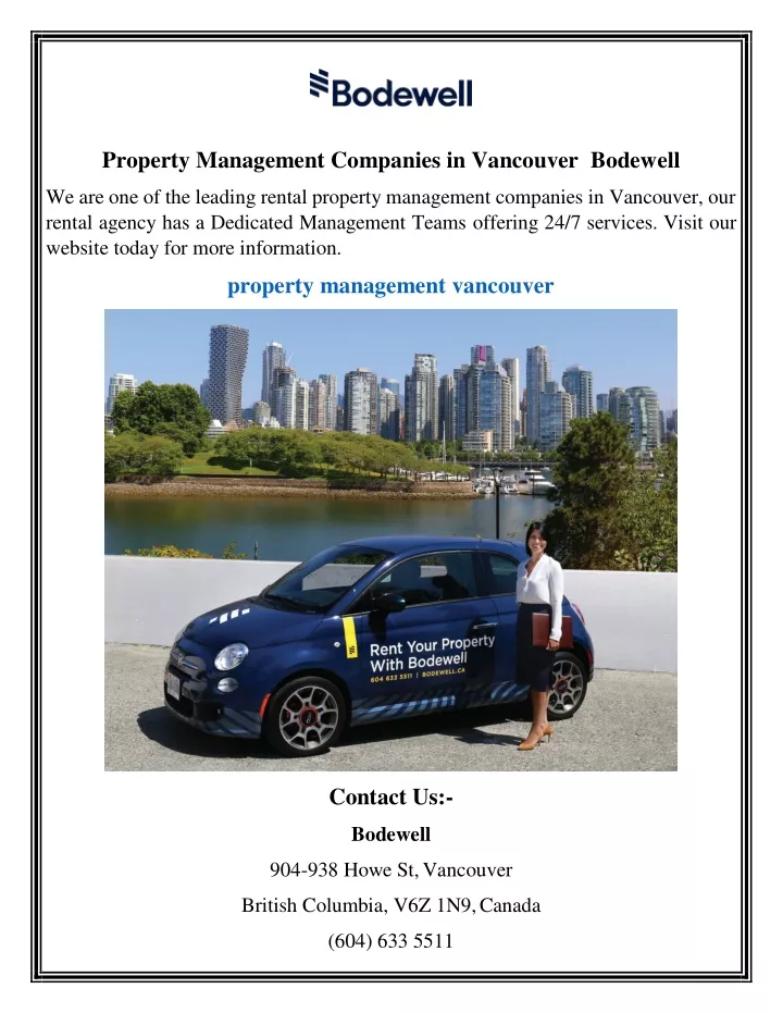 property management companies in vancouver