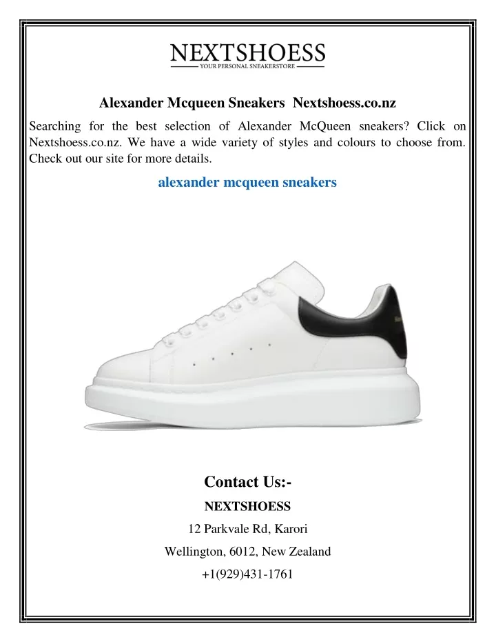 alexander mcqueen sneakers nextshoess co nz