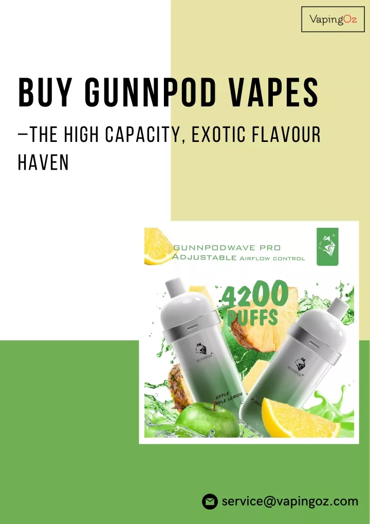 buy gunnpod vapes the high capacity exotic