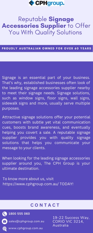 Reputable Signage Accessories Supplier to Offer You With Quality Solutions