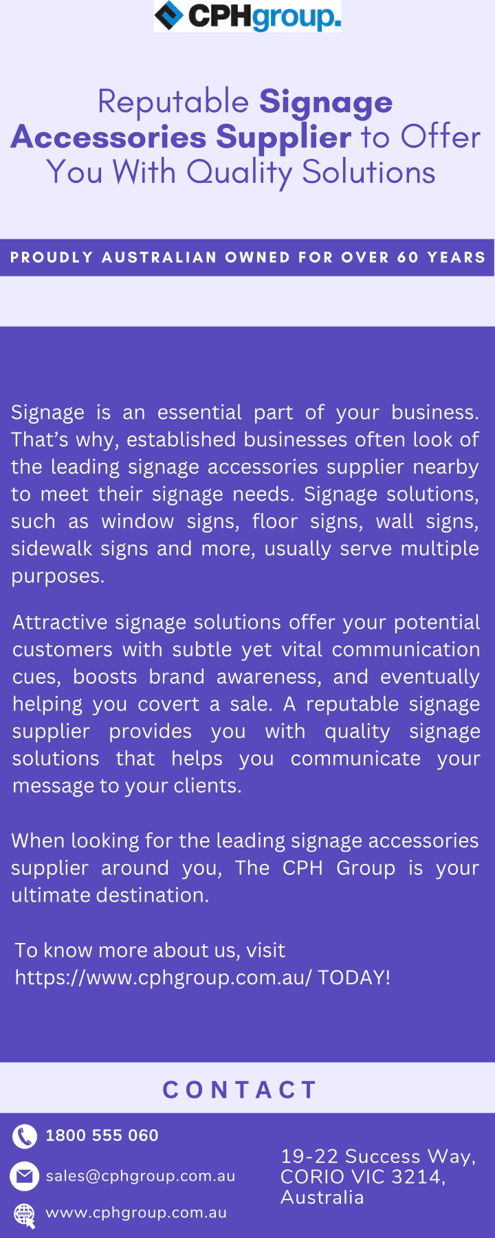 reputable signage accessories supplier to offer