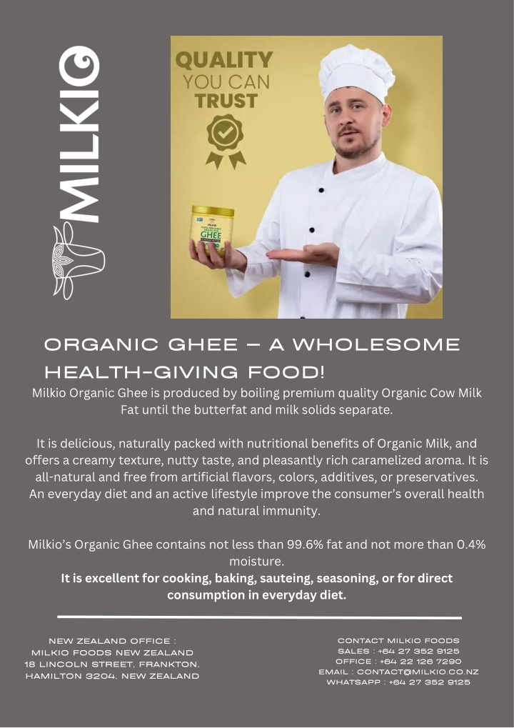 organic ghee a wholesome health giving food