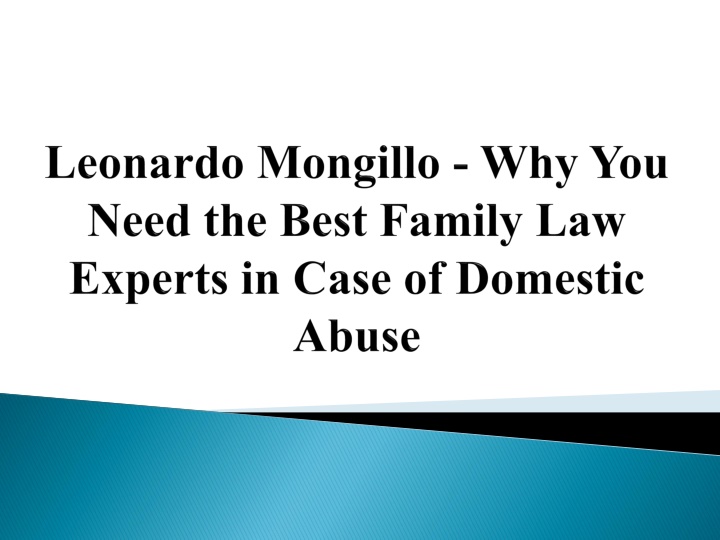 leonardo mongillo why you need the best family law experts in case of domestic abuse