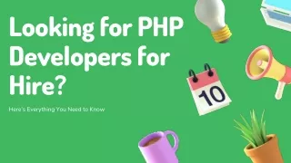 looking for php developers for hire