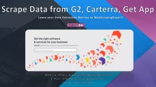 Scrape Data from G2, Carterra, GetApp