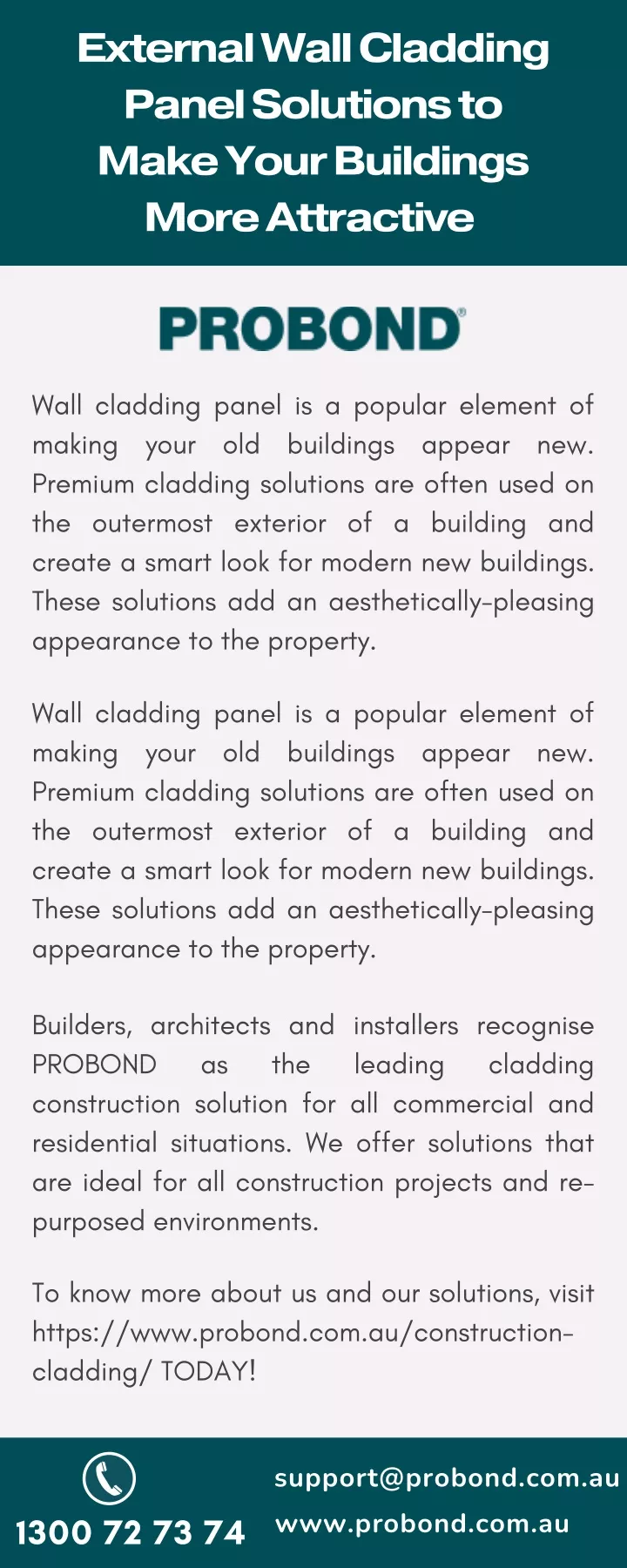 external wall cladding panel solutions to make