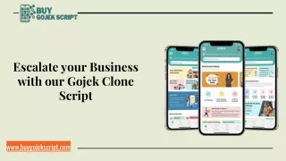 Escalate Your Business With Our Gojek Clone Script