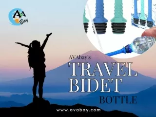 AVAbay’s Hygienic Travel Bidet Bottle | Stainless Steel & Leak Proof Design