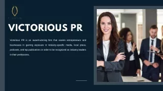 Victorious PR - Victorious PR is an award-winning firm