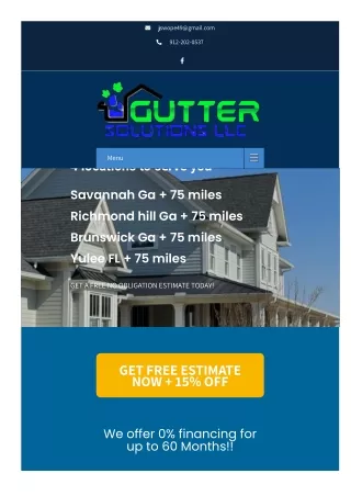 Gutter Service in Pooler ga