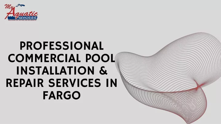 professional commercial pool installation repair