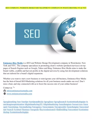 seo company website design development company