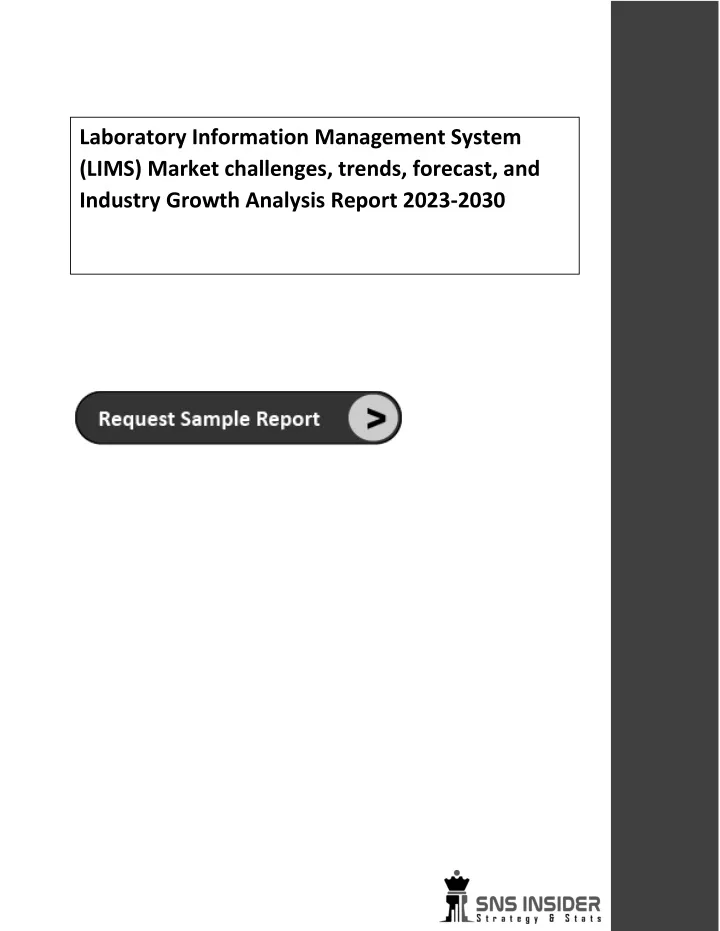 laboratory information management system lims