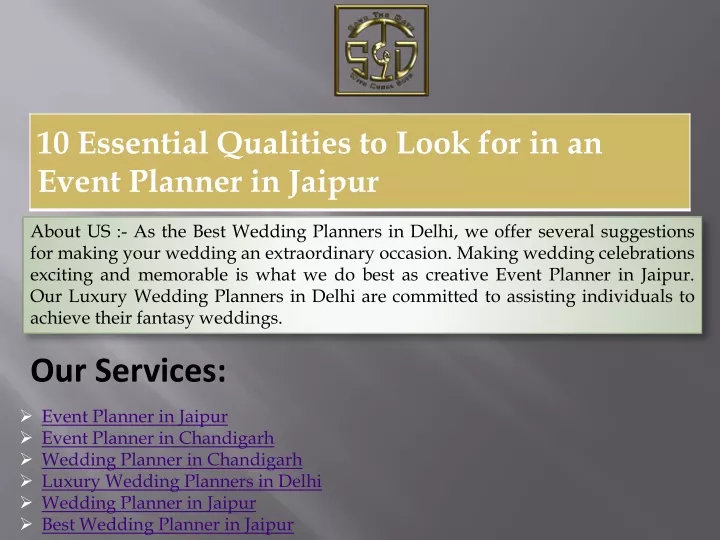 about us as the best wedding planners in delhi