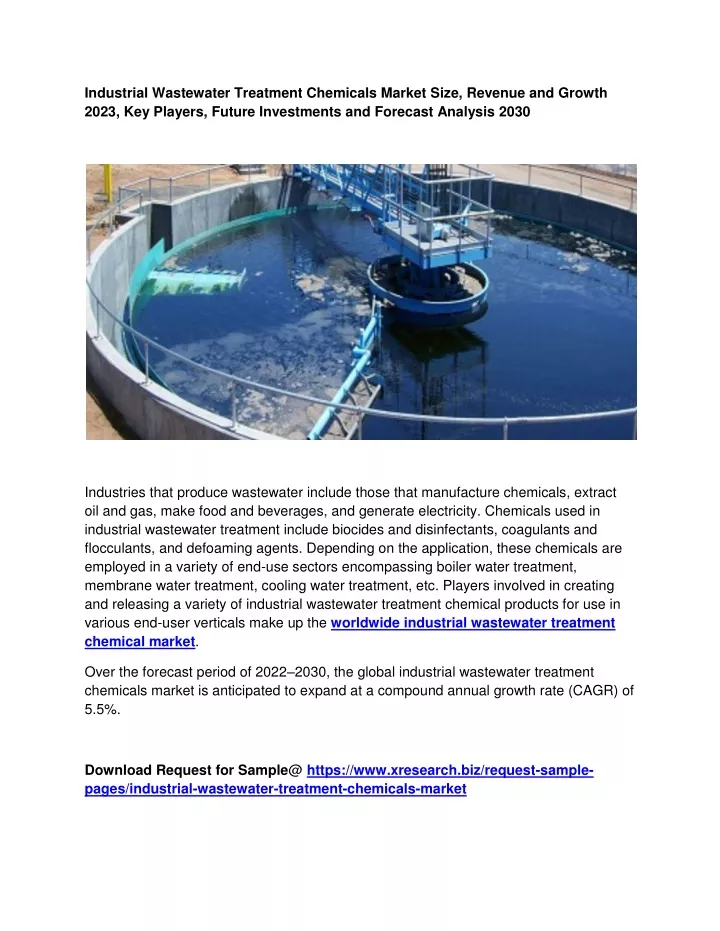 PPT - Industrial Wastewater Treatment Chemicals Market PowerPoint ...