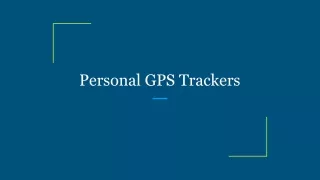 Personal GPS Trackers