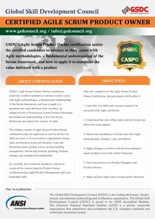 Get Certified as an Scrum Product Owner certification to Advance Your Skills