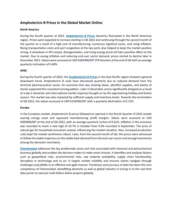 amphotericin b prices in the global market online