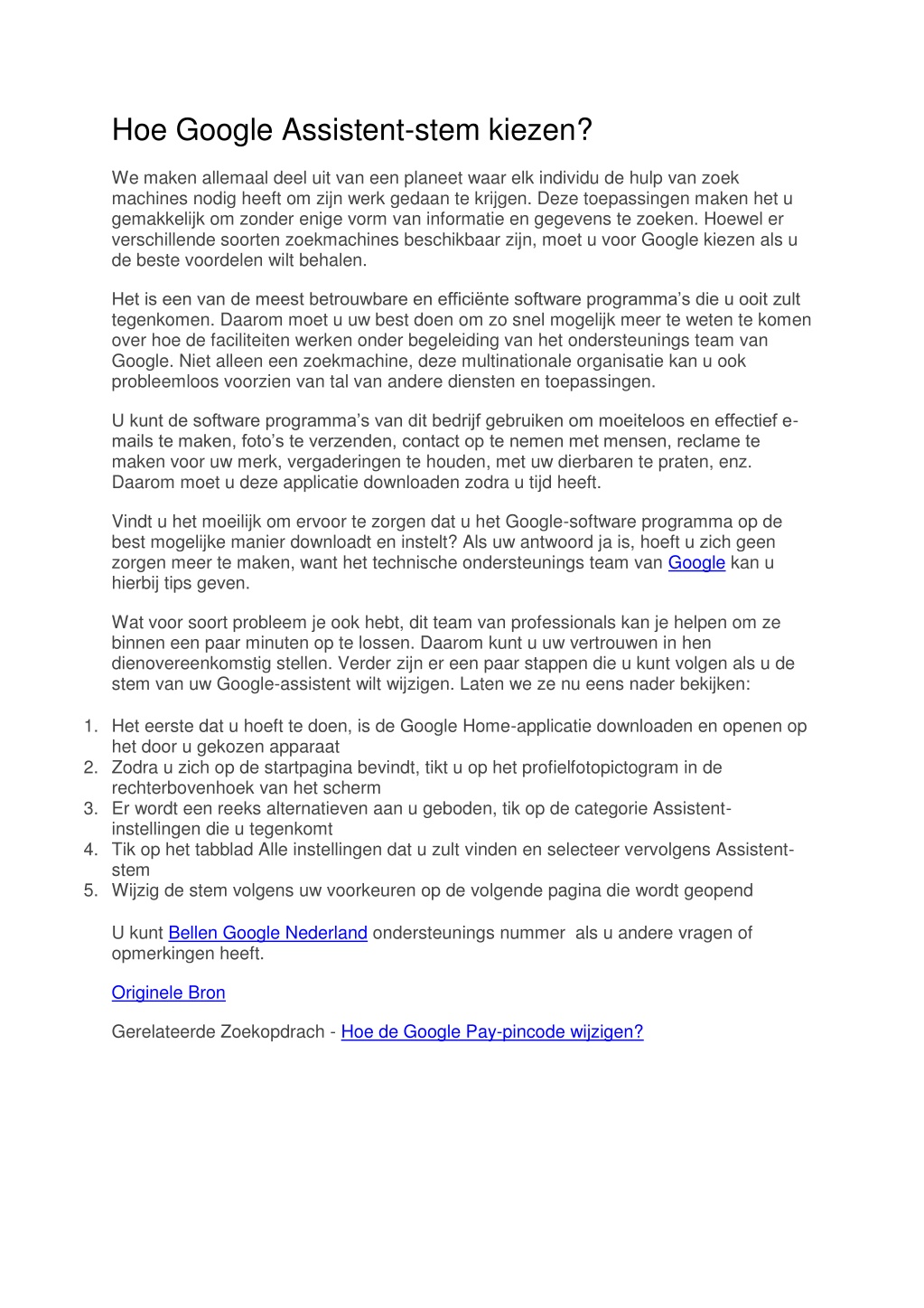 PPT - Hoe Google Assistent-stem kiezen PowerPoint Presentation, free ...
