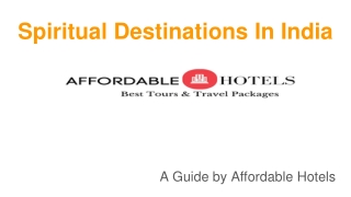 spiritual destinations in india