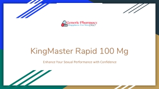 KingMaster Rapid 100 Mg