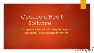 occucare health software