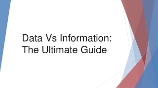 Data Vs Information The Ultimate Guide