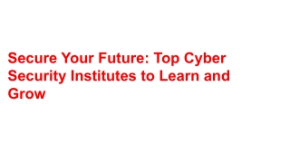 secure your future top cyber security institutes